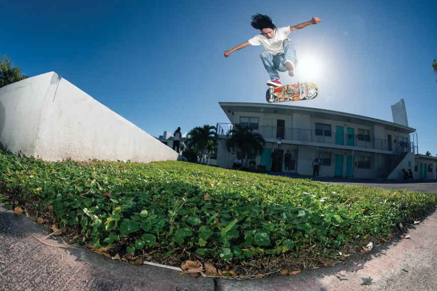 Skater wearing Skate Era WaffleCup